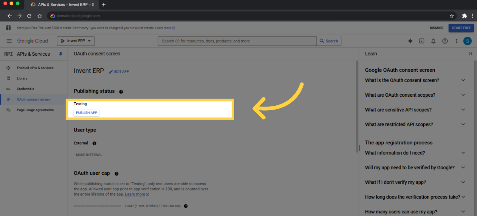 الخطوة 23 - Google OAuth